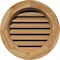 Ekena Millwork Round Gable Vent Functional, Western Red Cedar Gable Vent w/ Brick Mould Face Frame, 20"W x 20"H GVWRO20X2000RFUWR - alternate 1